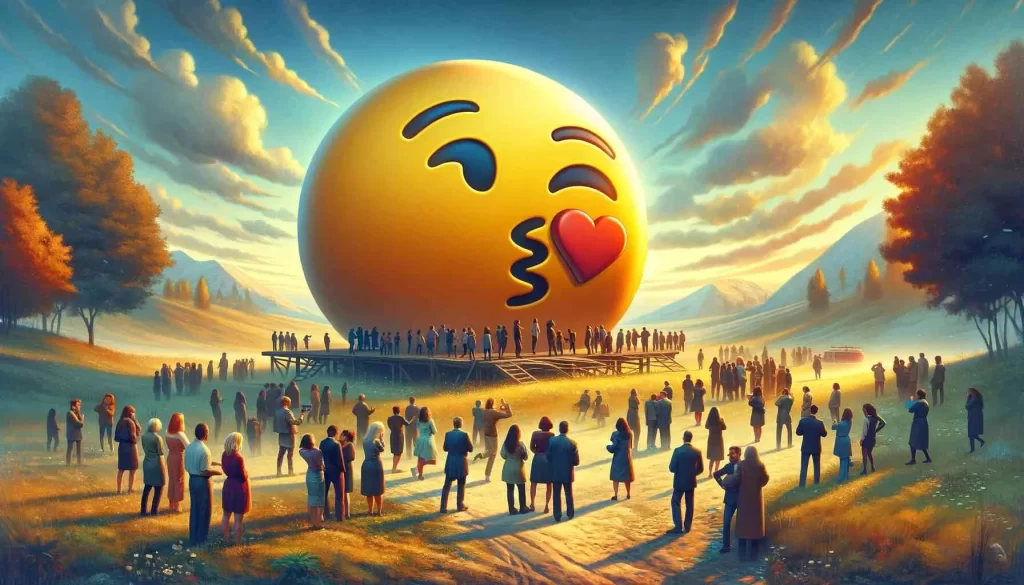 blowing kiss emoji