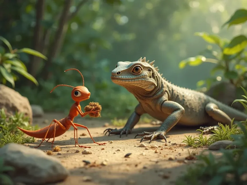 The Ant and the Lazy Lizard